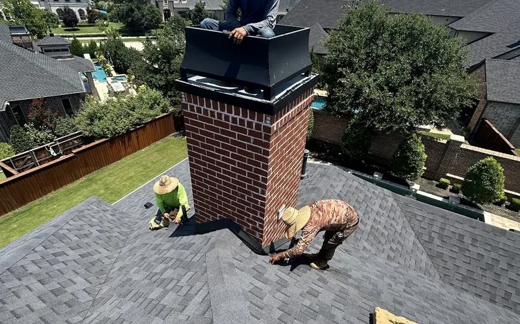 Completed gray shingle roof in the DFW Metro
